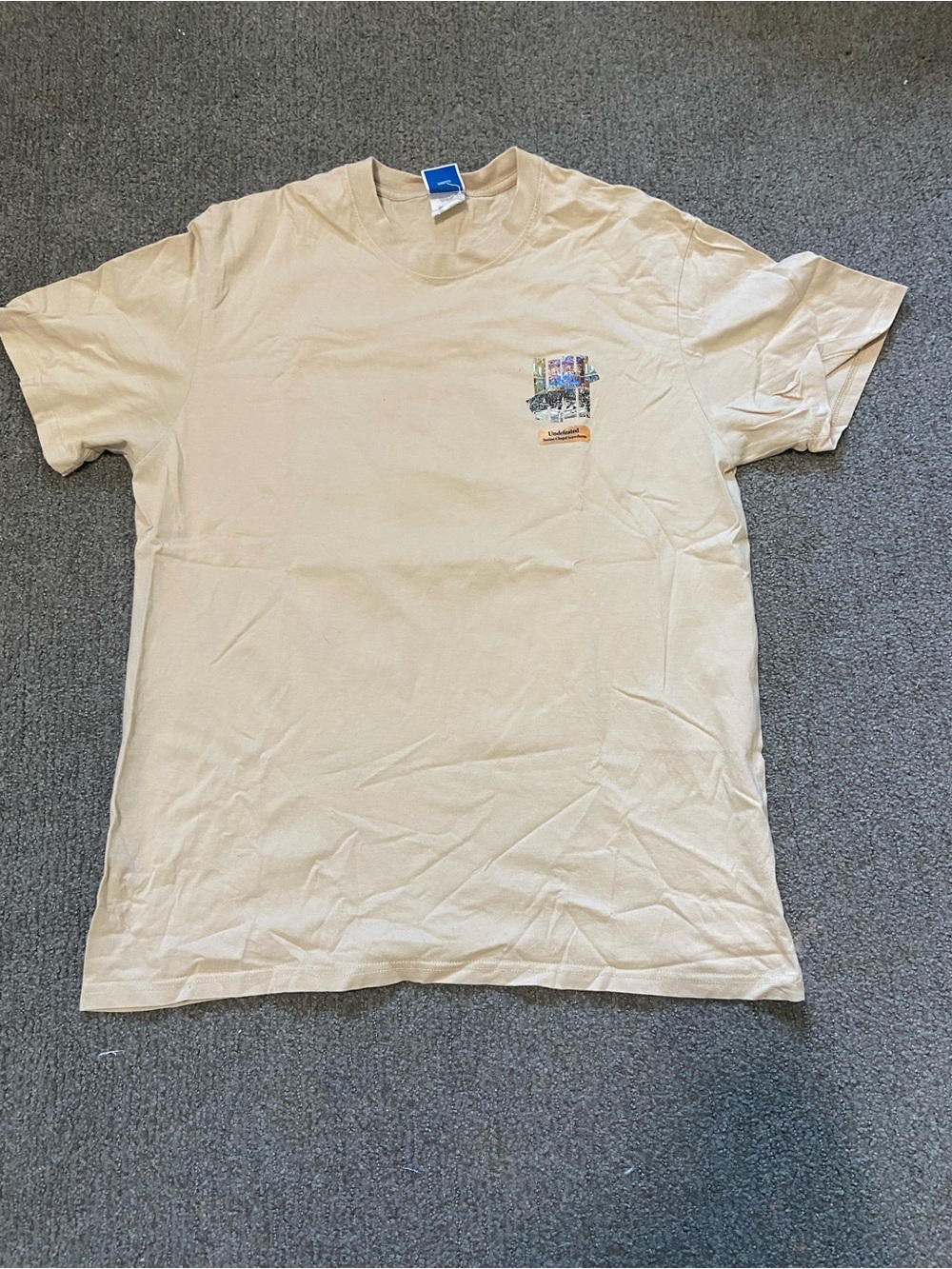Large Undefeated “Sistine Chapel” Apricot Short-Sleeve Graphic T-Shirt